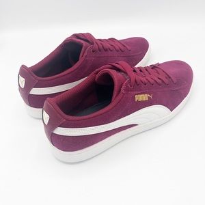 Magenta Suede Puma Sneakers Size 8.5